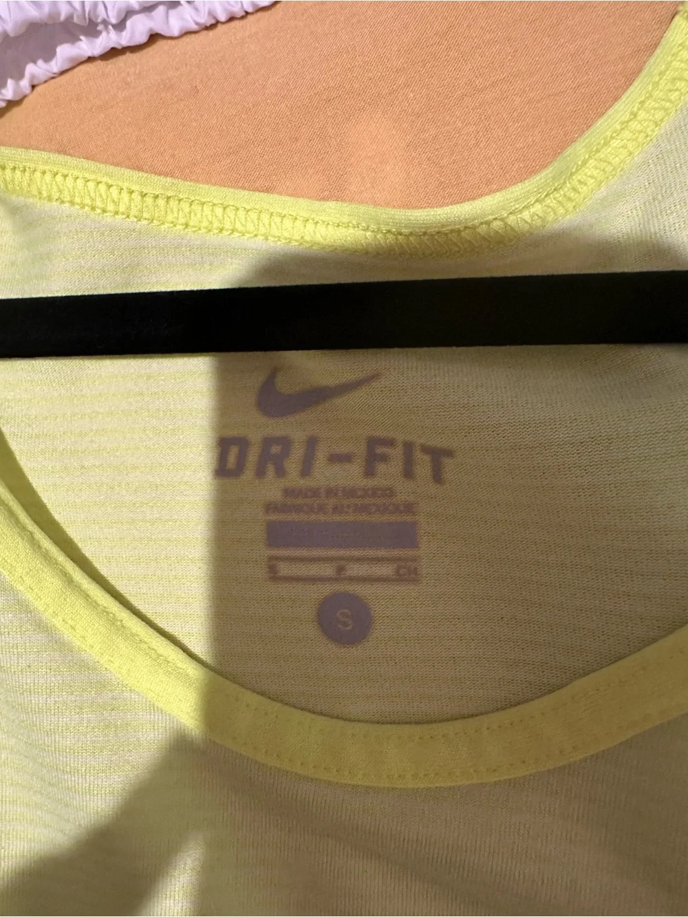 Nike Neon Yellow Dri-FIT Tank Top